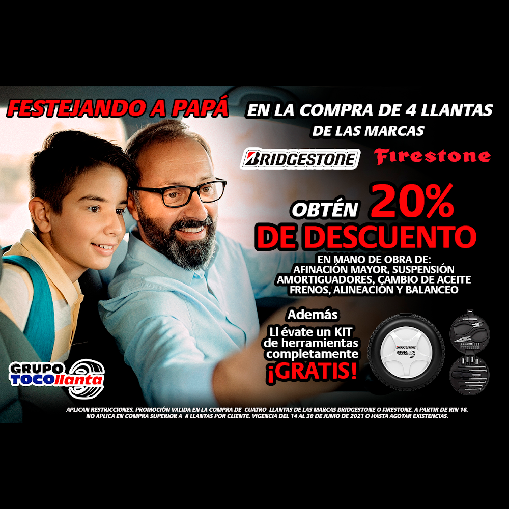 Día del Padre con Bridgestone! - Grupo Tocollanta